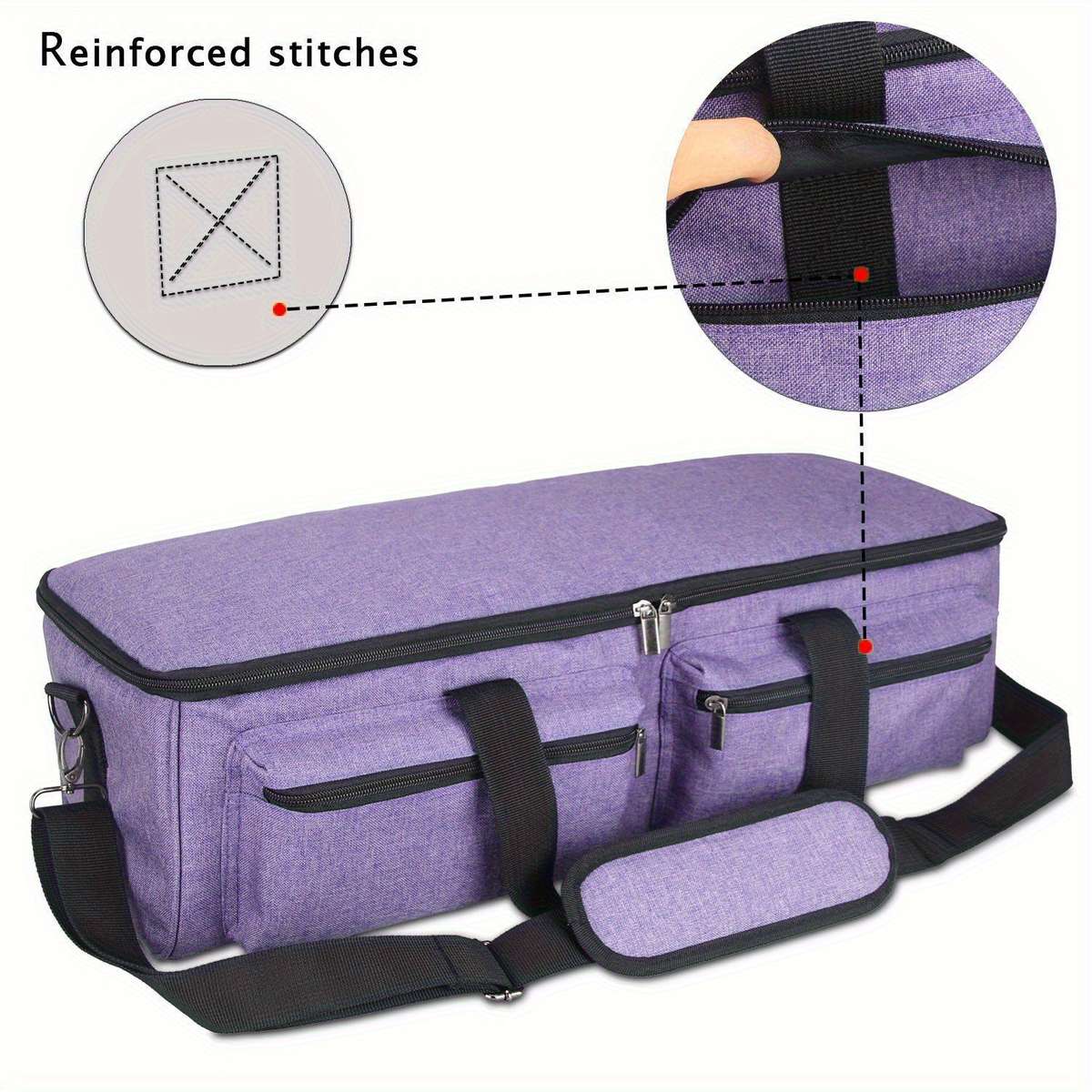 Portable Craft Cutter Machine Storage Bag Multiple Compartments Ergonomic Handle