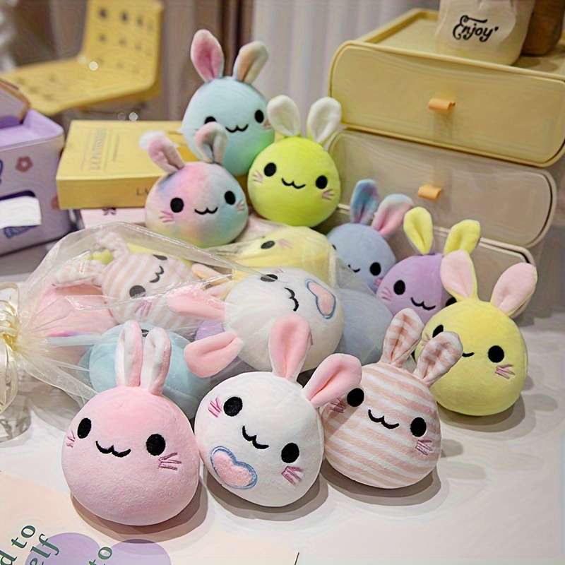 Plush Toyss size 13cm Items 9PCS Rabbit Plush Bag