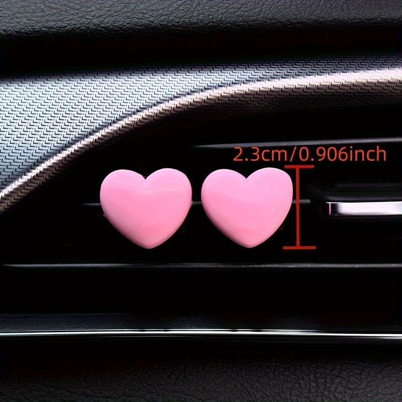 Car Interior Decor Color Pink 2Pc