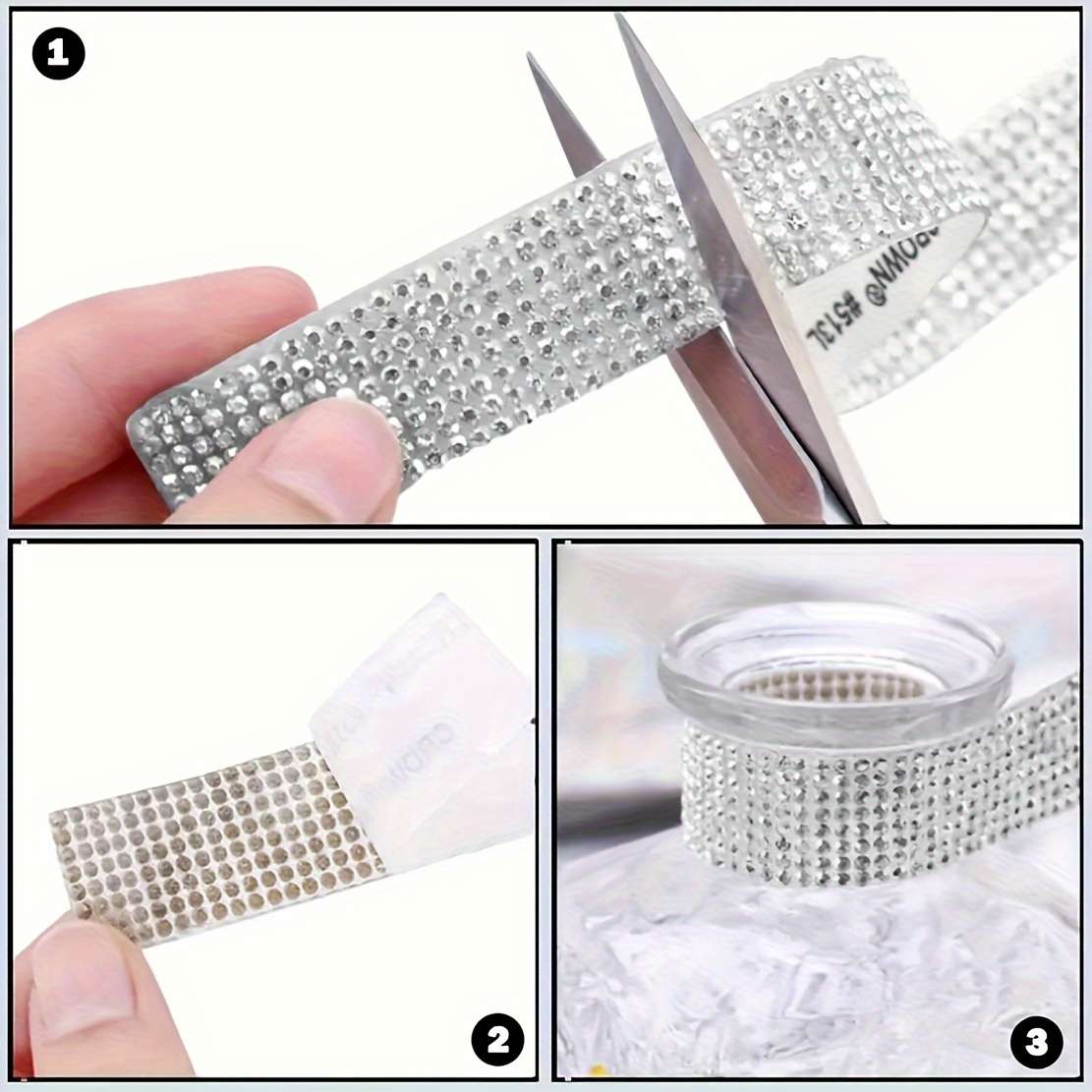 Car Interior Decor 4Pcs 1.32Cm Is  0.52Inchcolor White