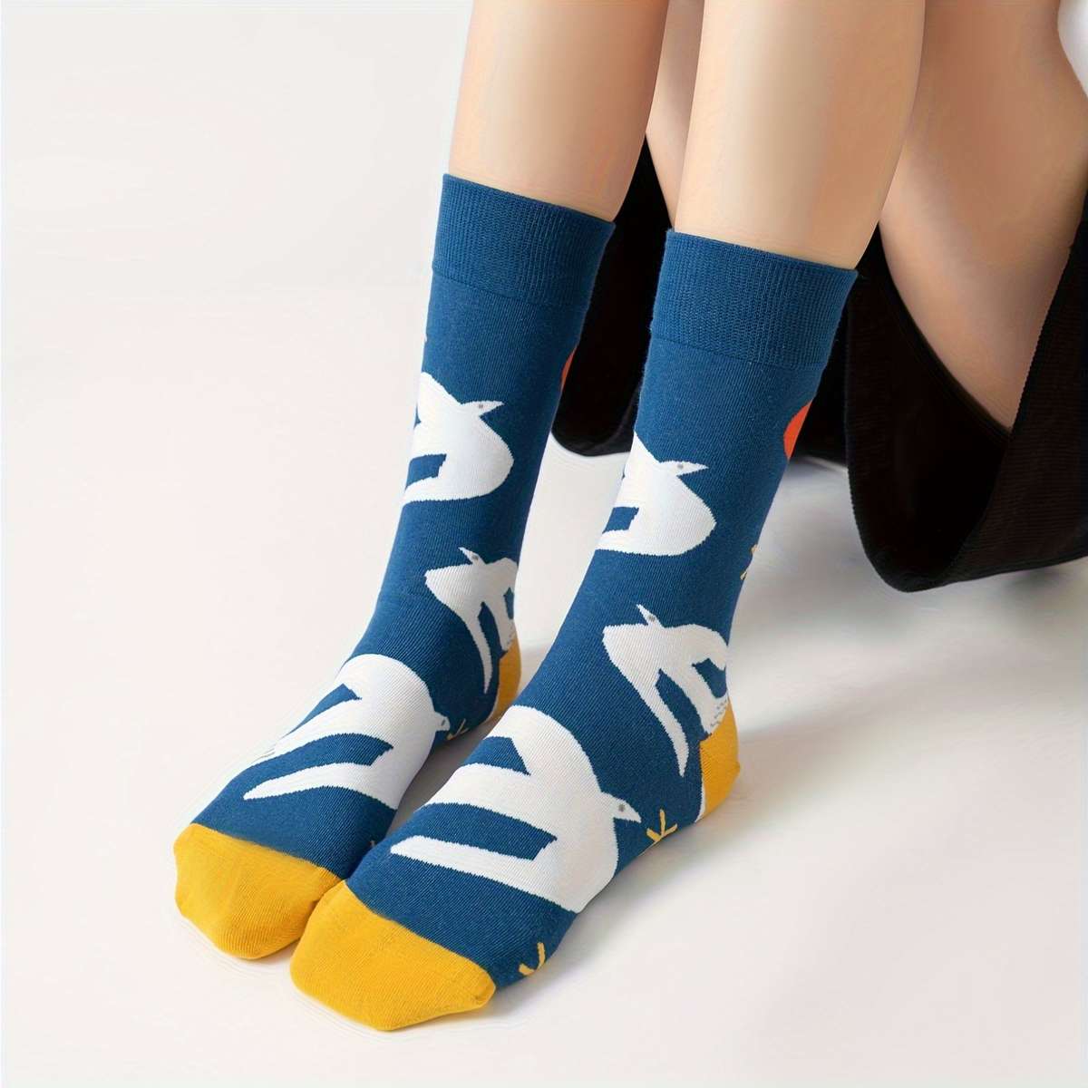 Women S Socks Color Blue 1 Pair Size Onesize