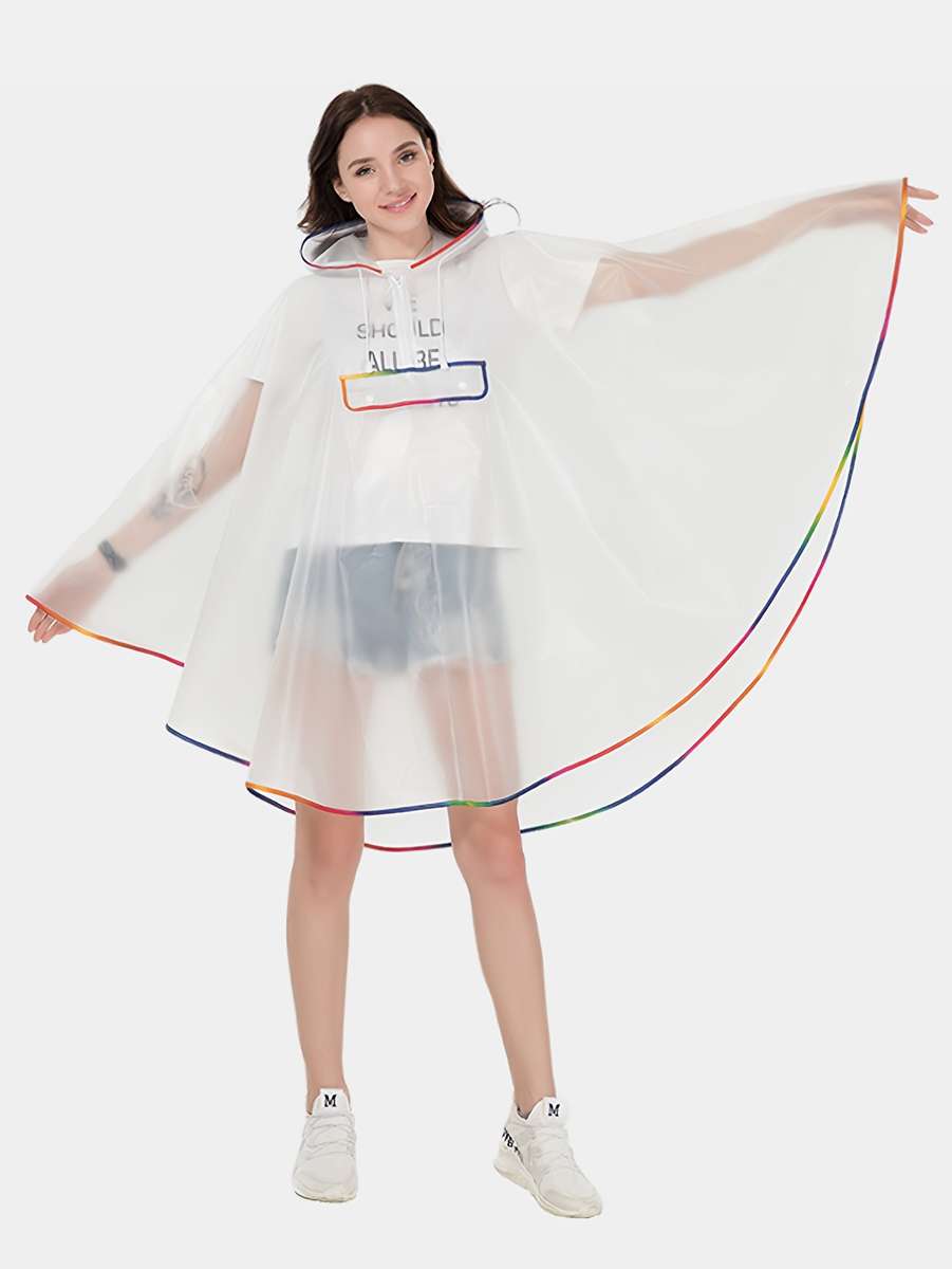 Raincoat White Size Asian Onesize