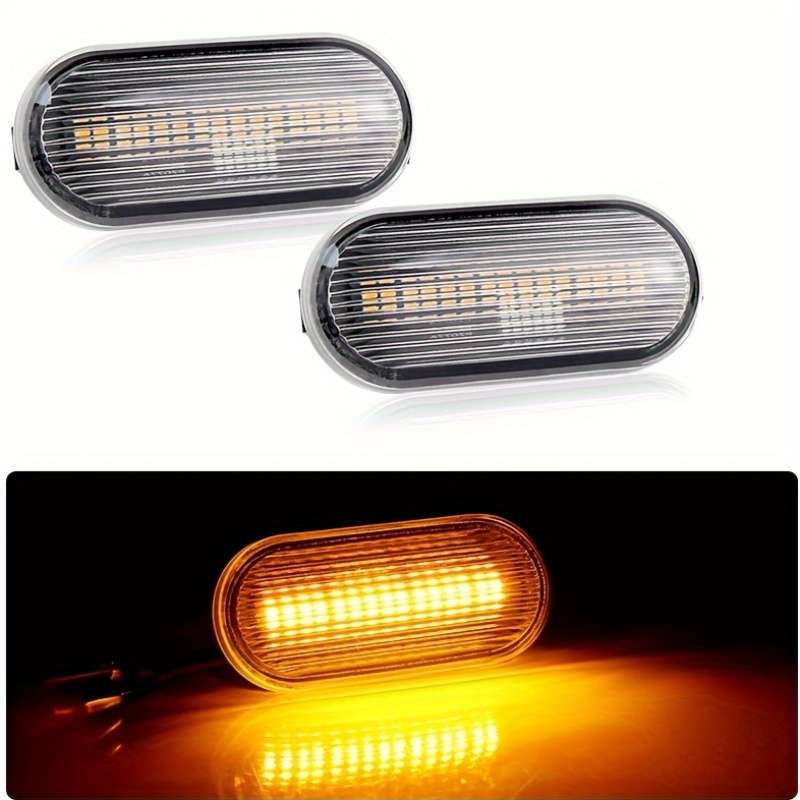 Car Lights Color 2Pcs Clear Lenses