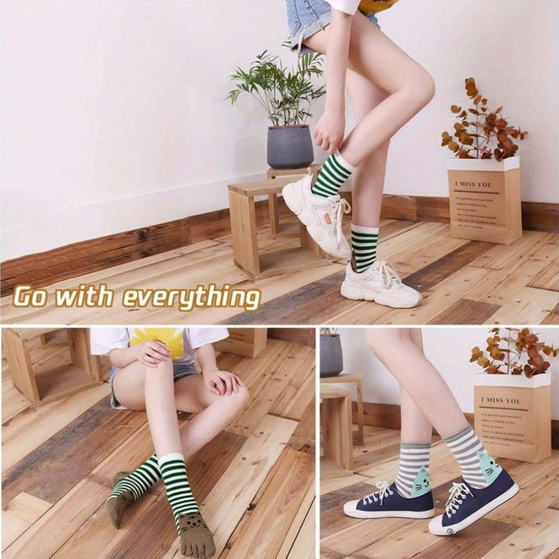 Women S Socks Color Animal5 Pairs Size 512Eu 4544