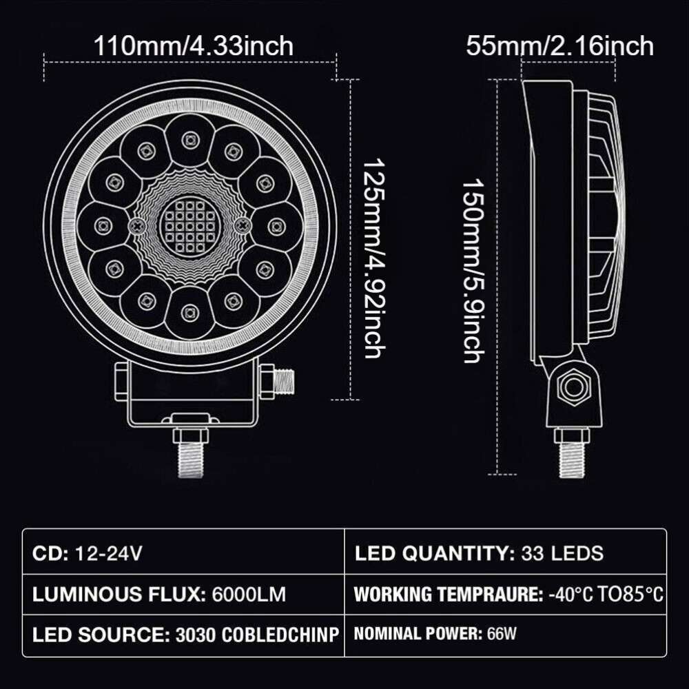 Car Lights Quantity 2Pcs