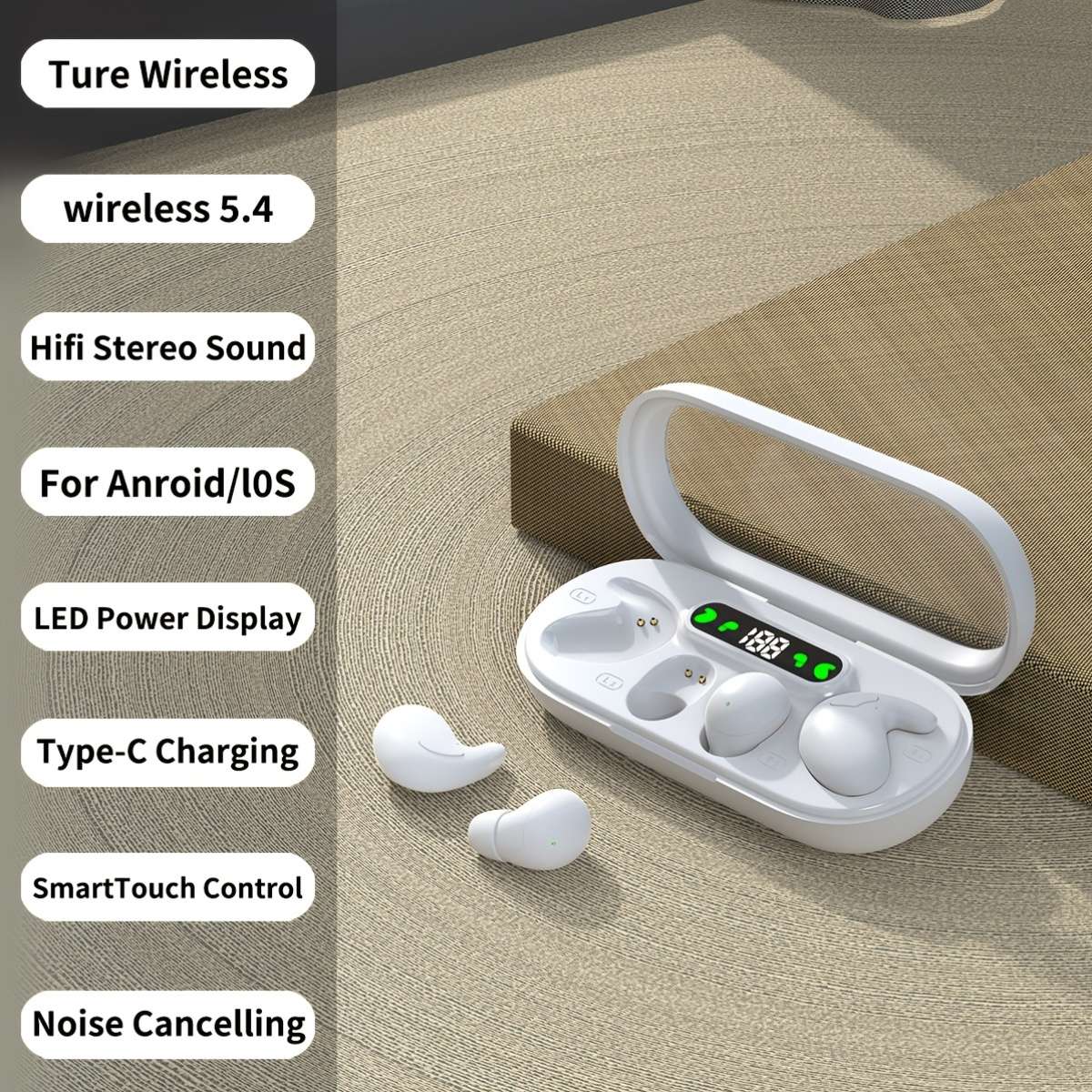 Wireless Headphones   White