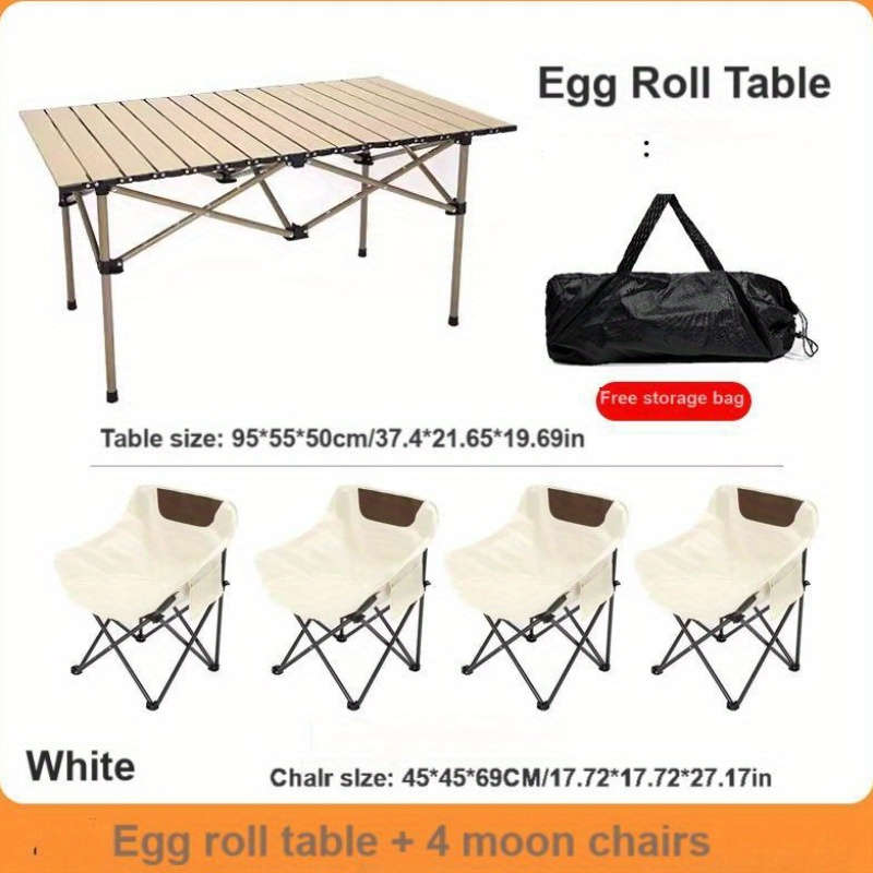 Outdoor Tables And Chairs Color Black 5Piece Set