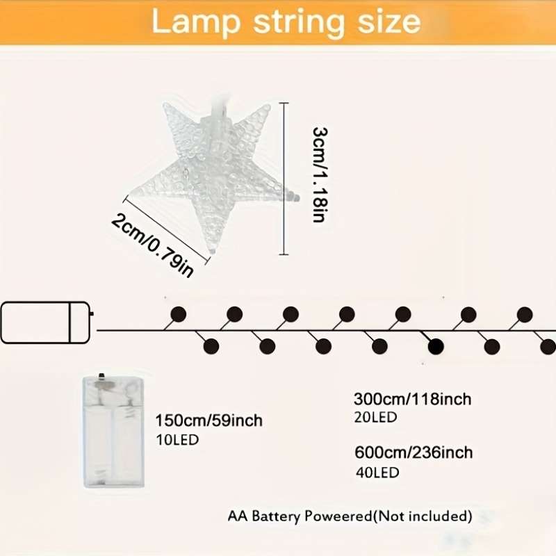 Christmas Lights Colored Light Quantity 300Cm20Led