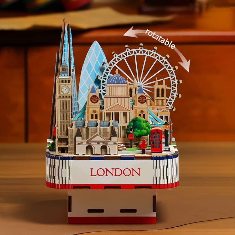 Building Toy Architectural Model Toy Set Color Polychrome Style London