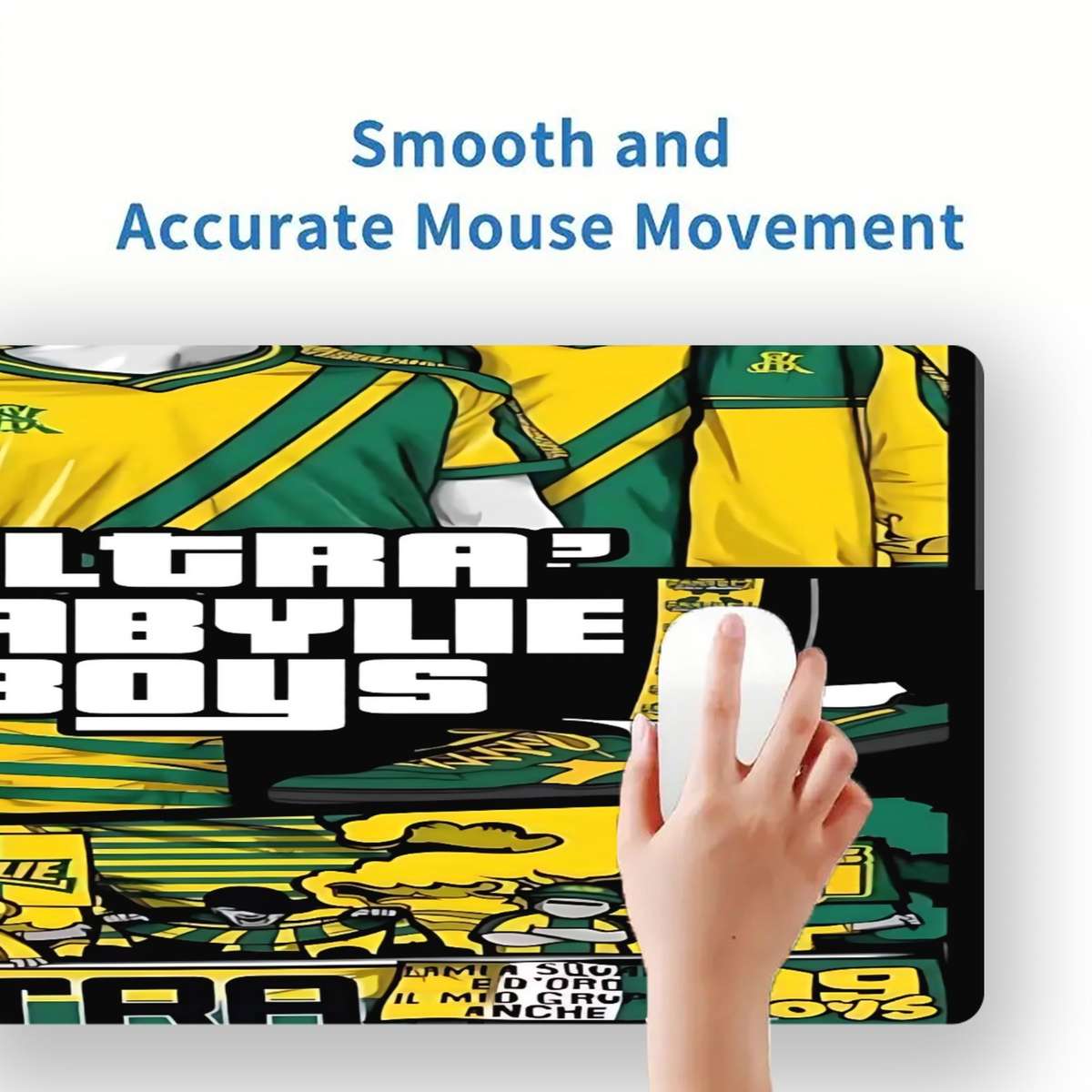 Mouse Pad Color White Size 80X30Cm