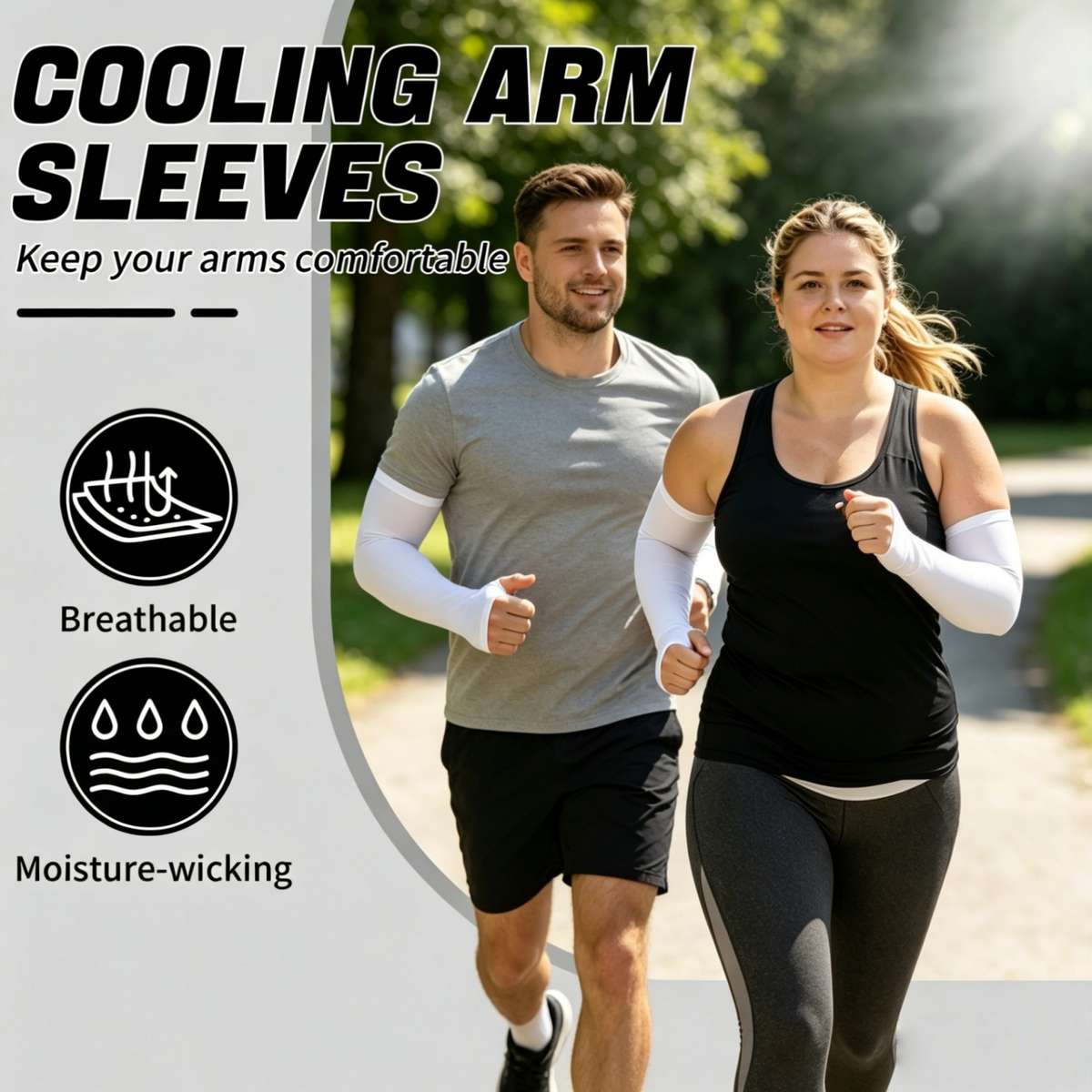 Sunscreen Sleeves Color 15 Pairs 5 Black 5 White 5 Gray