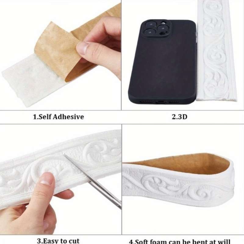 Skirting Board Snow White Quantity 230Cm*5Rolls 1150Cm