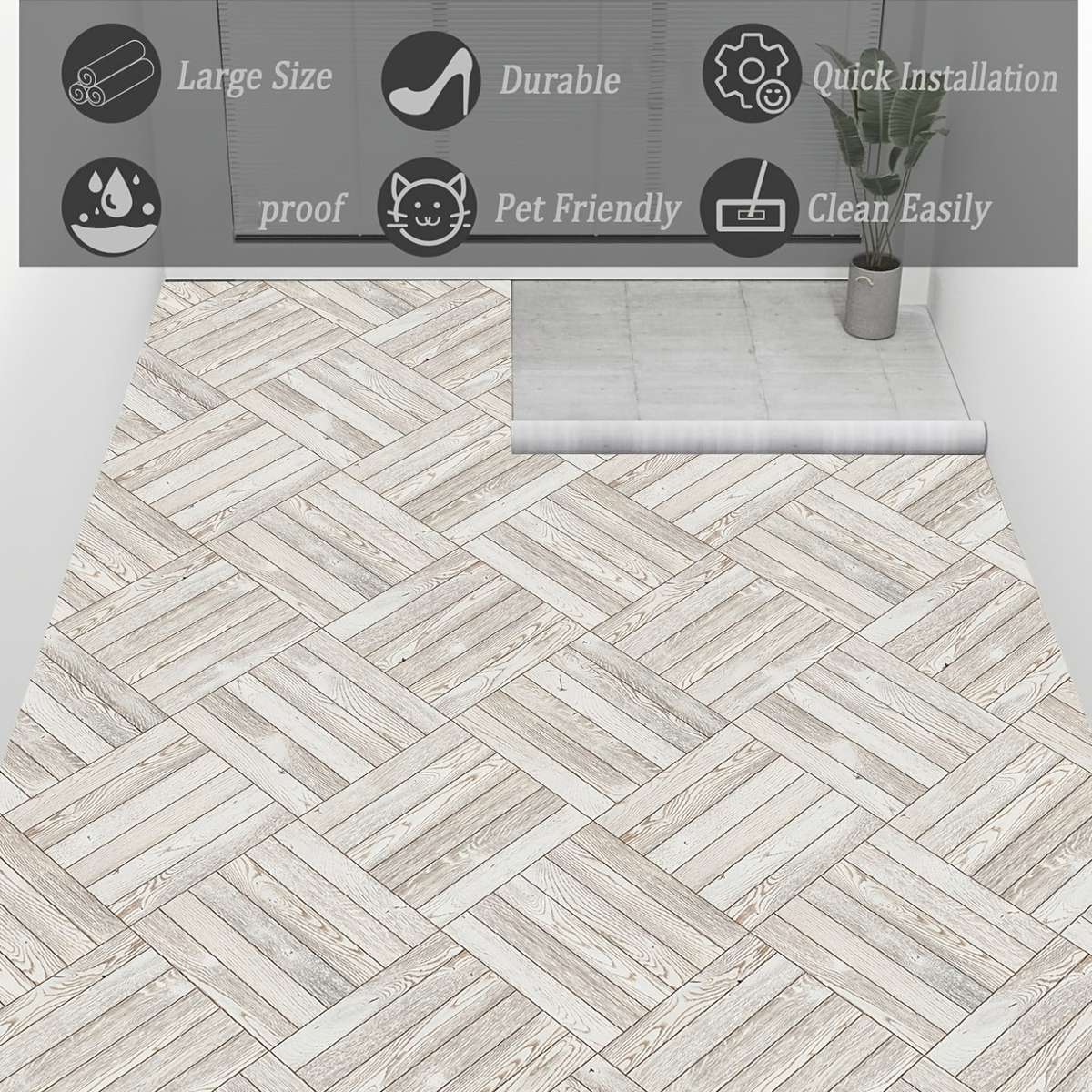 Self Adhesive Floor Stickers Jfd007 60Cm*200Cm