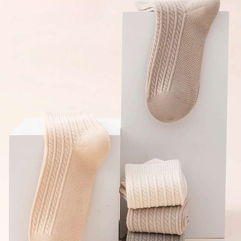 Women S Socks Color White 5 Pairs Size Onesize