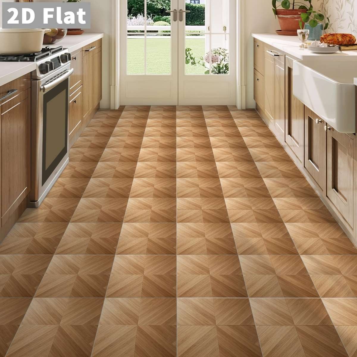 Self Adhesive Floor Stickers 20Cmx20Cmx10Pcs