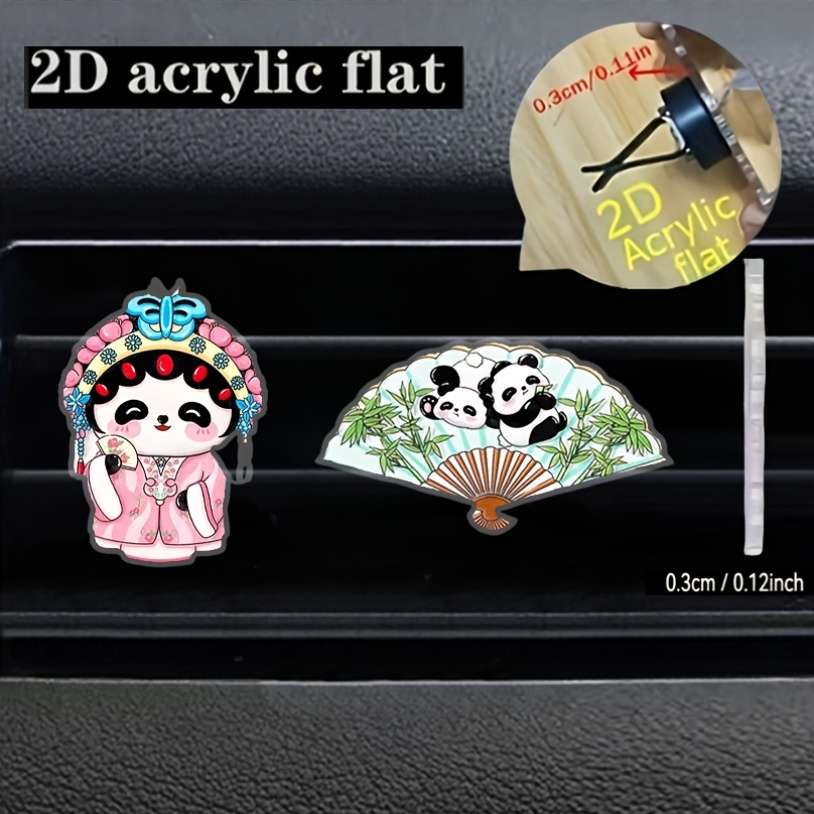 Car Interior Decor Style 2 Pcs