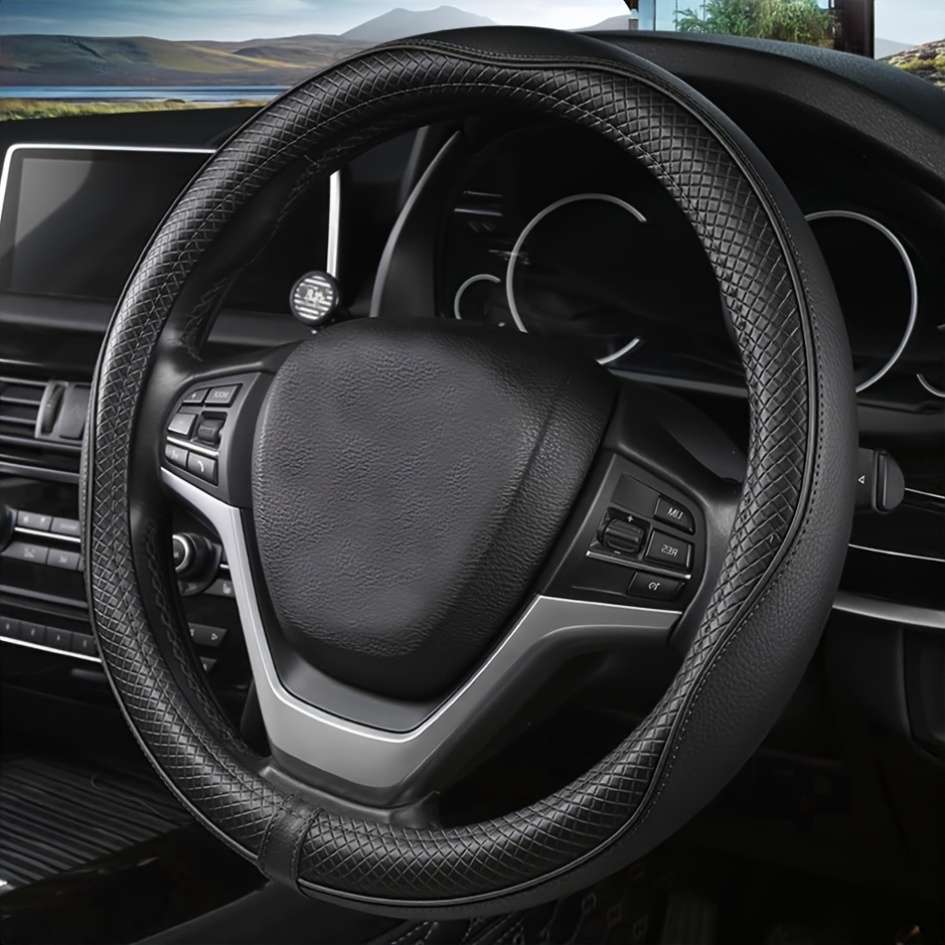 Car Steering Wheel Cover Black
