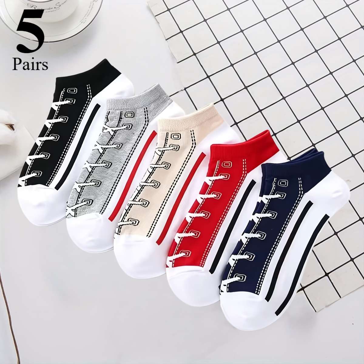 Women S Socks Color 5Pairs Mixed Colors Size Onesize
