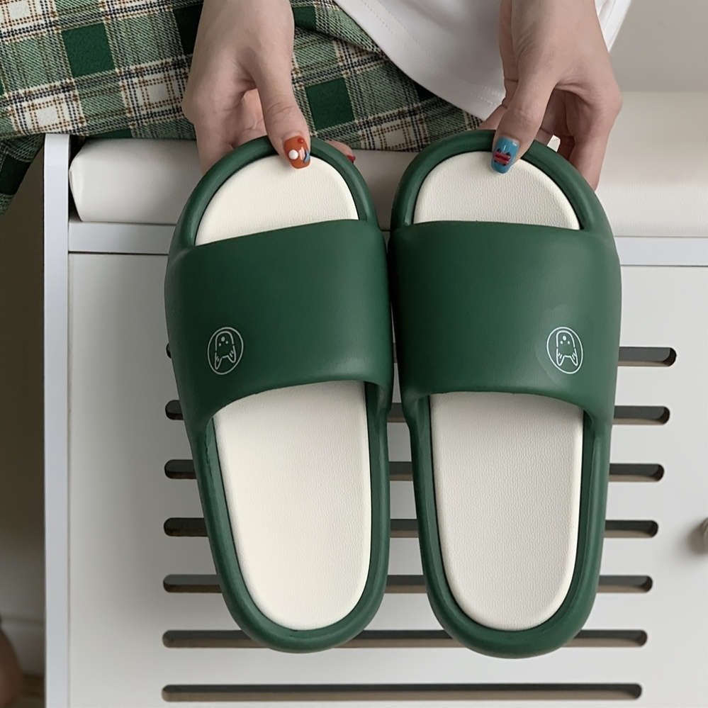 Men Slippers Summer Style Cream White Size Uk 4.5 To 5