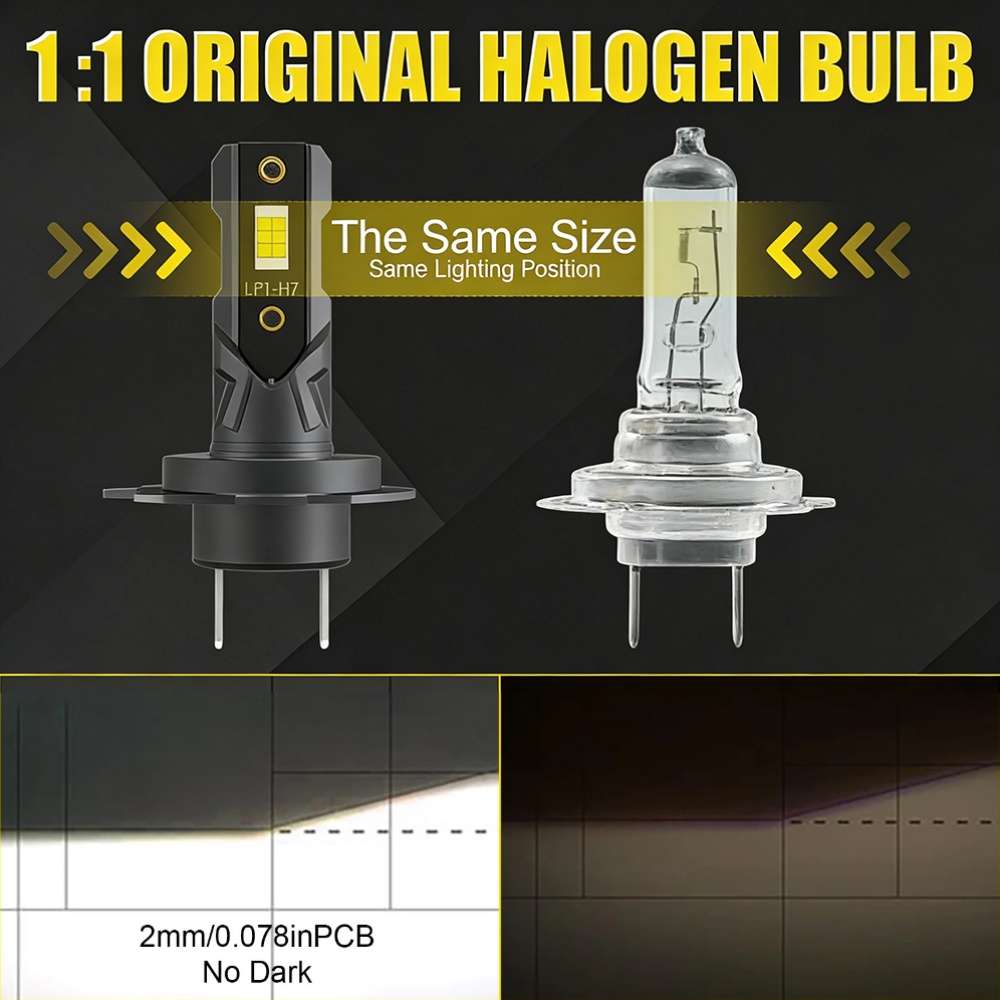 Car Lights Color 2Pcs H7