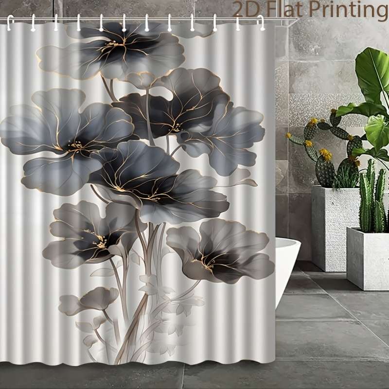Waterproof Shower Curtain Color Polychrome Size 120X180 119.99Cm*180.01Cm