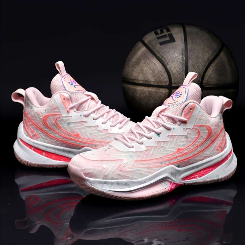 Sneakers White Pink Size Uk 7.5