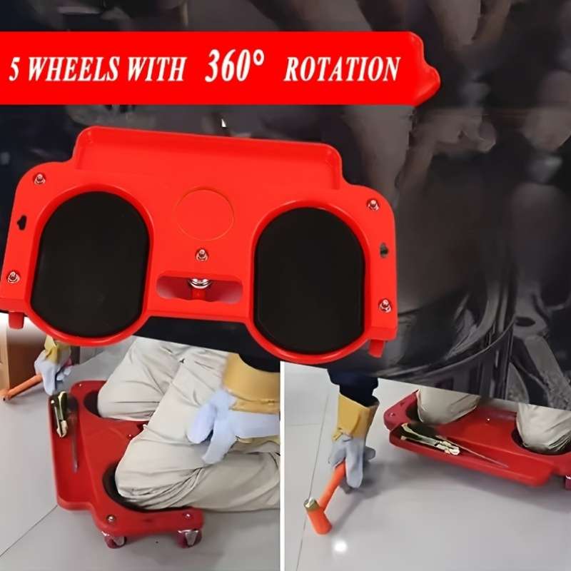 Rolling Knee Worktable With Rotating Wheels