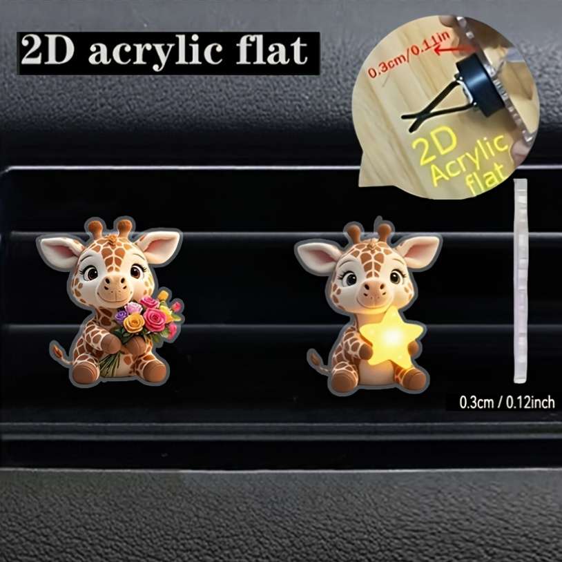 Car Interior Decor Style 2 Pcs