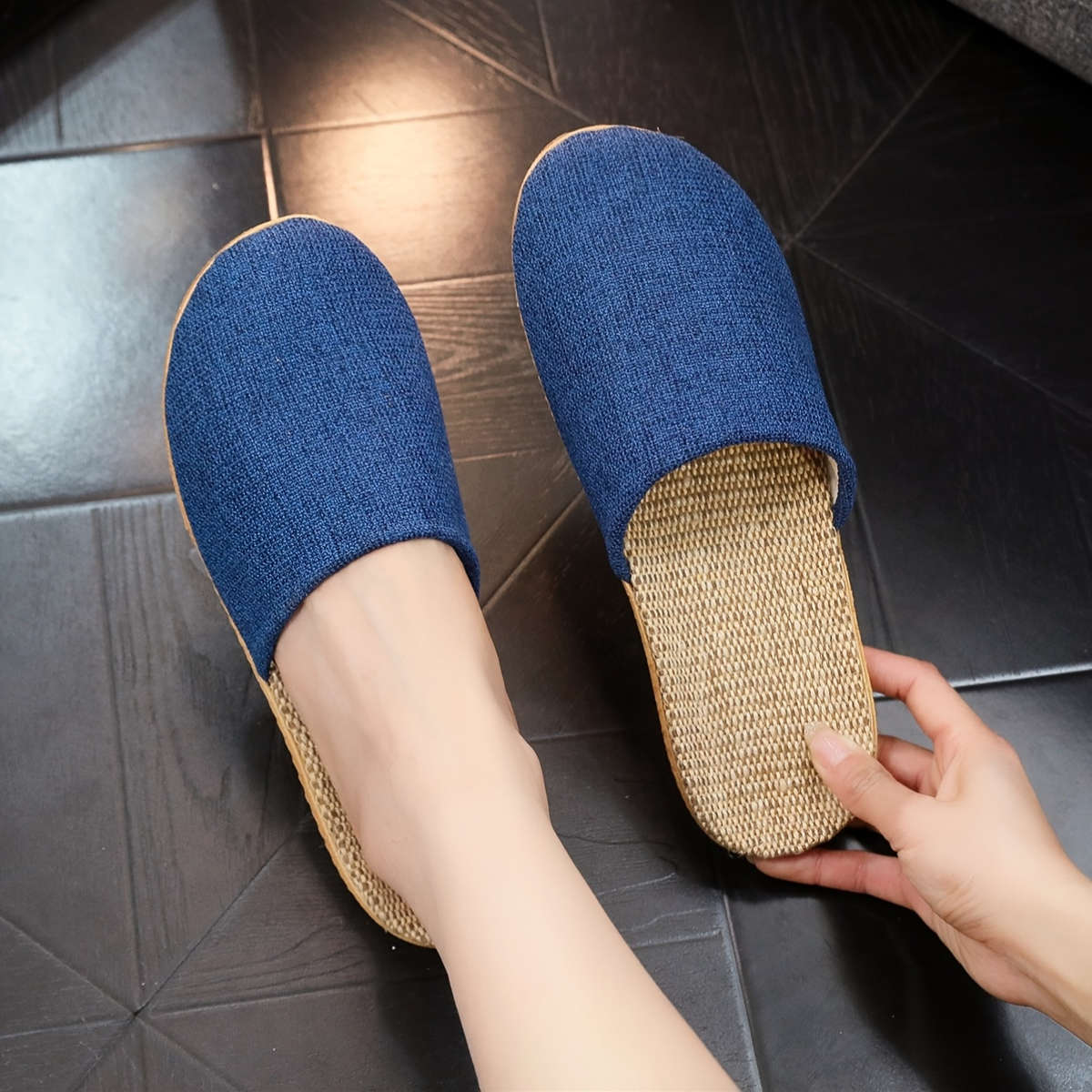 Cotton Slippers Color Red Sizeuk 9.5-10