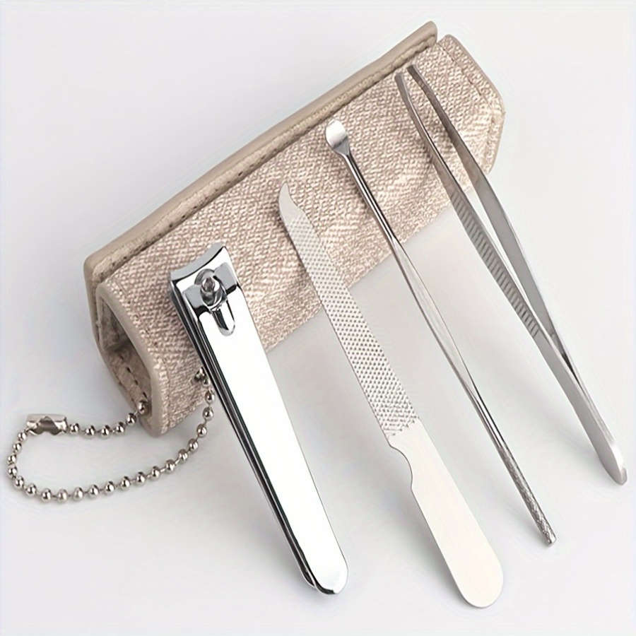 4pcs Carbon Steel Stainless Steel Beauty Tool Kit Hypoallergenic No Electricity or Battery Ne