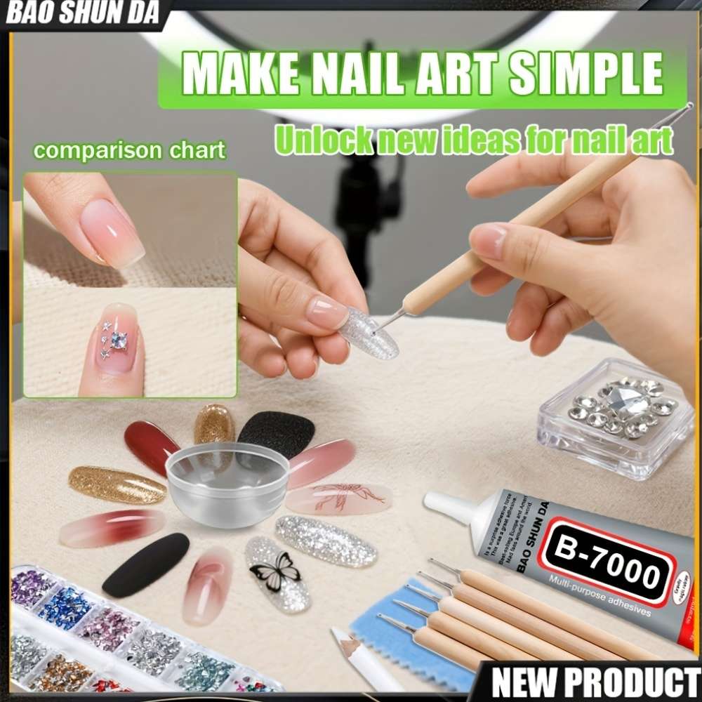 Glue Model 110Ml Nail Glue Quantity3Pcs