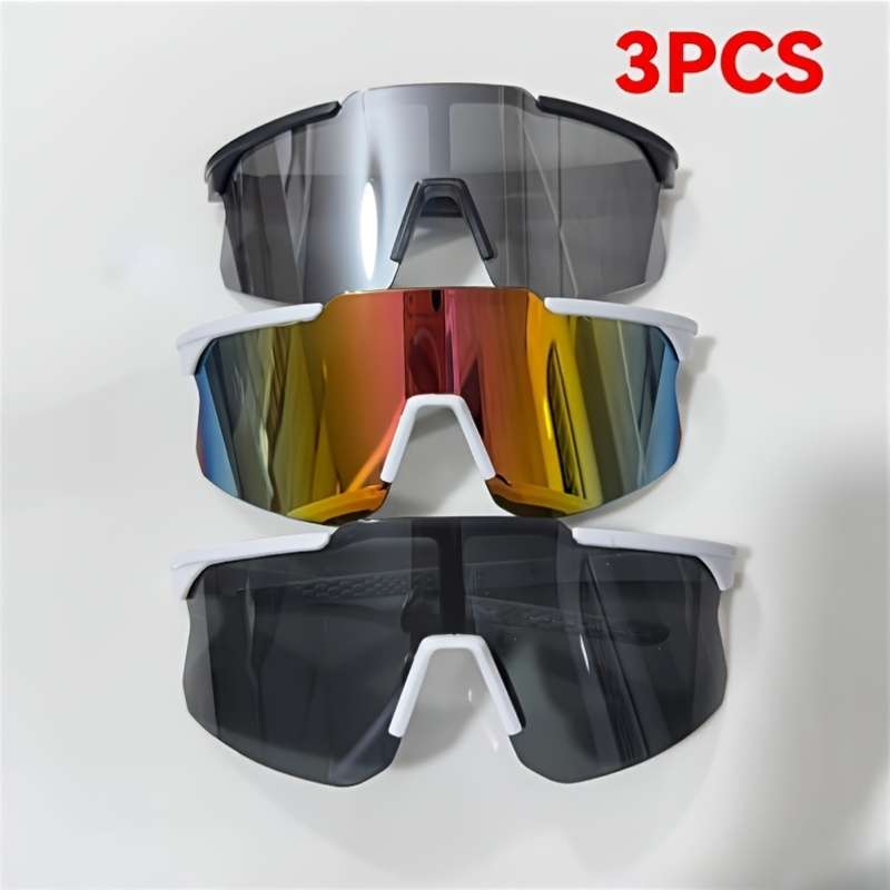 Cycling Glasses 3 Pack Multiple Colors