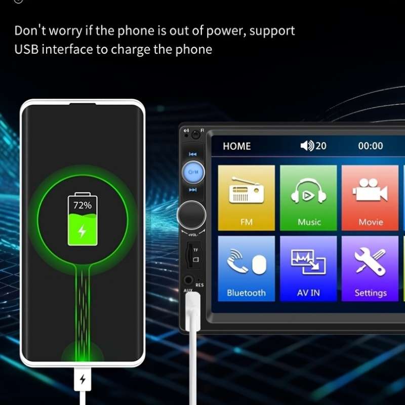 Car Audio  Entertainment System Model Carplay Radio