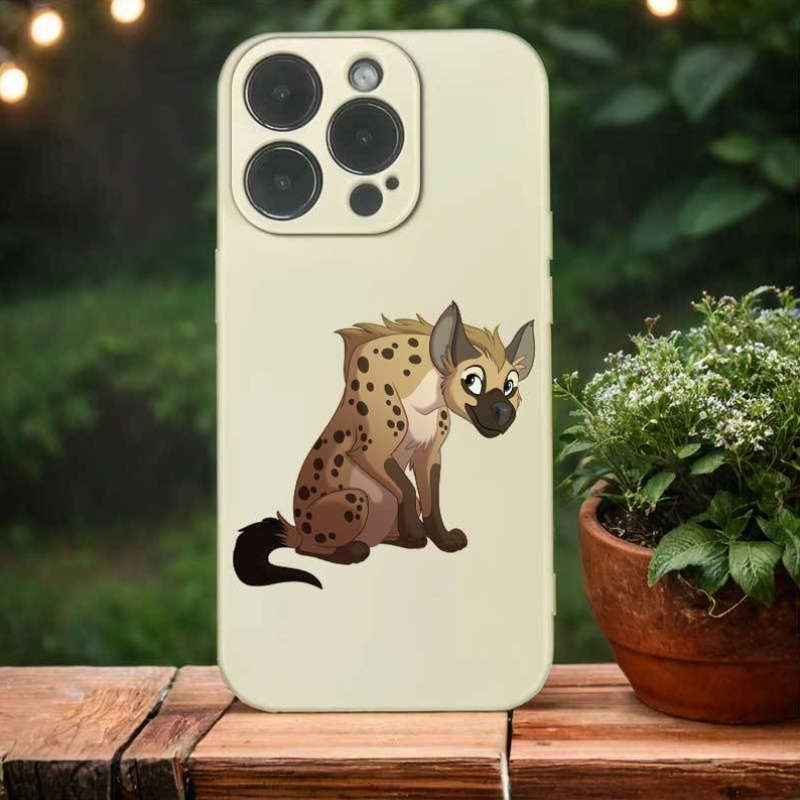 1Pc Black For iPhone 14 Plus African Wild Dogs Phone Case
