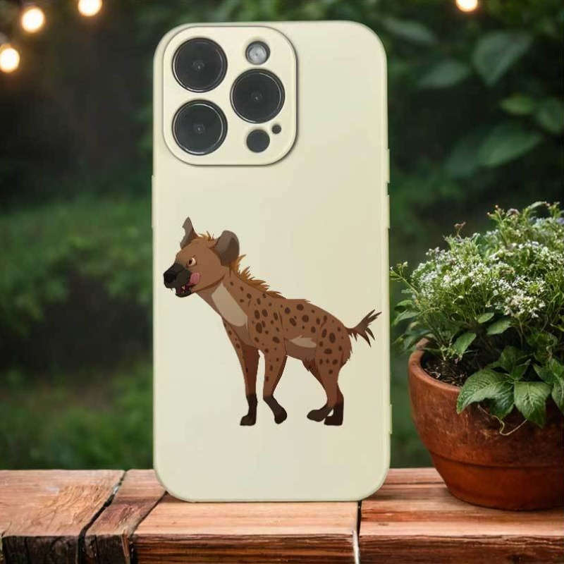 1Pc Black For iPhone 7 Plus 8 Plus African Wild Dog Phone Case
