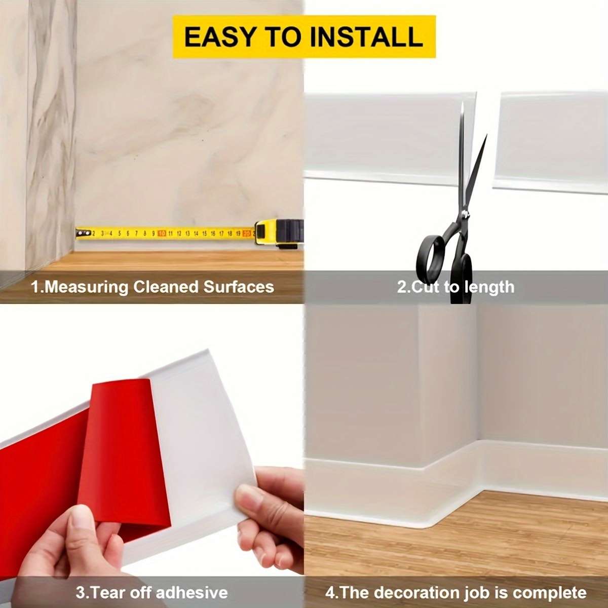 Skirting Board Gray Size 10Cmx2M