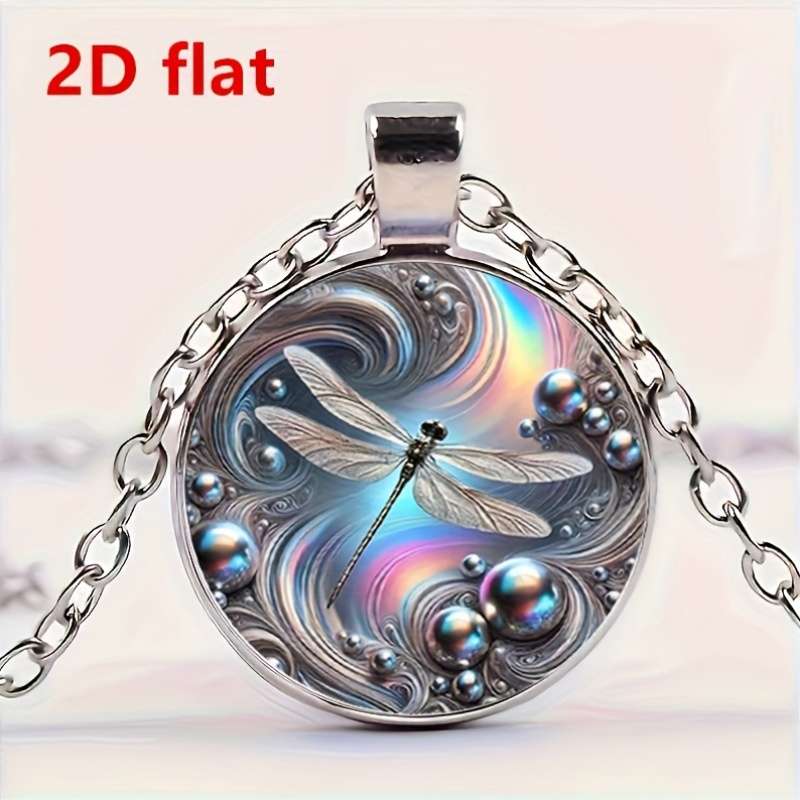 Handcrafted Plated Elegant Dragonfly Pendant