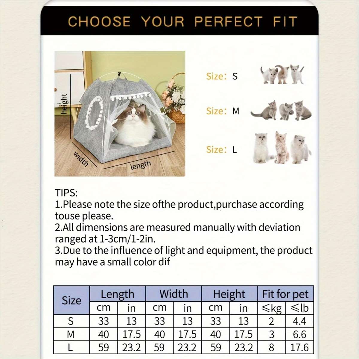 Pet supplies color Beige Color size M