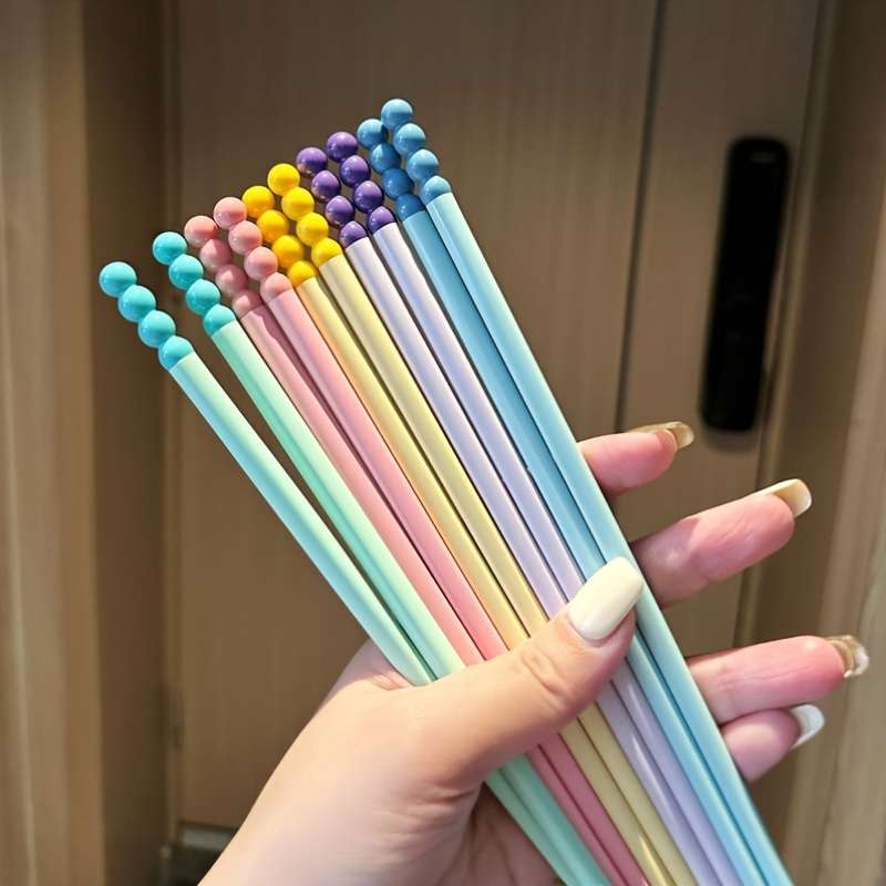 Chopsticks Color 5 Pairs Mixed Colors
