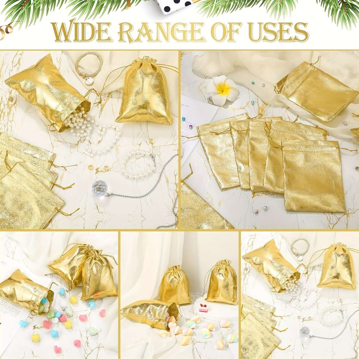 Gift Bags Color Silvery Size 7.01 X 8.99Cm