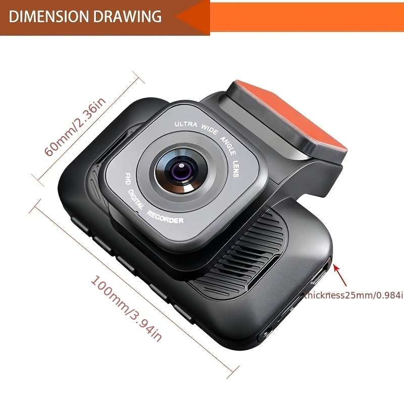 Dashcam Model 2026 Enhanced Edition 4K Dual-Channel Recorder  Add  32G