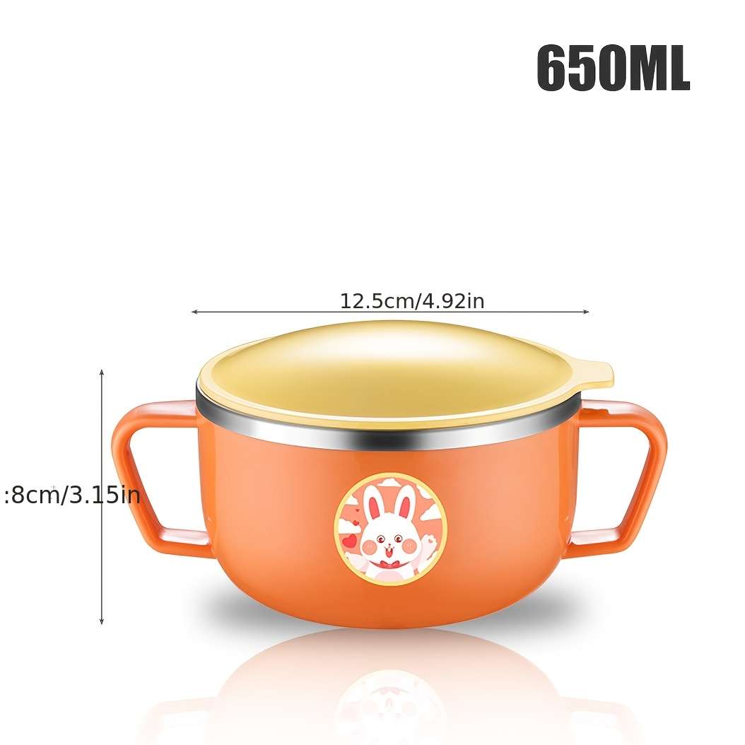 Baby Food Bowl Color Blue Elephant 650Ml