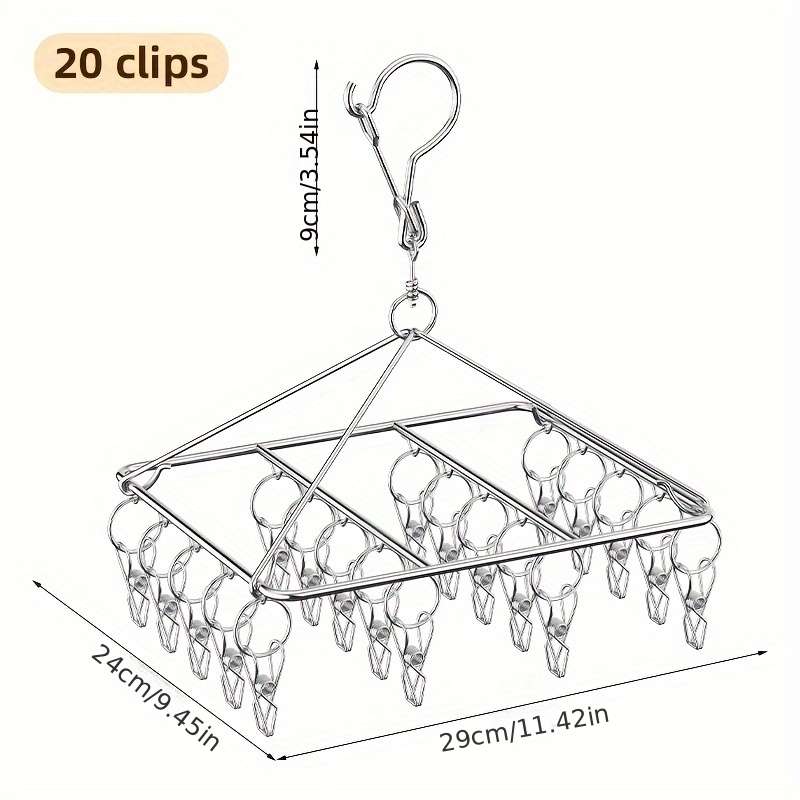 Clothes Rack 30 Clips Quantity 2Pcs