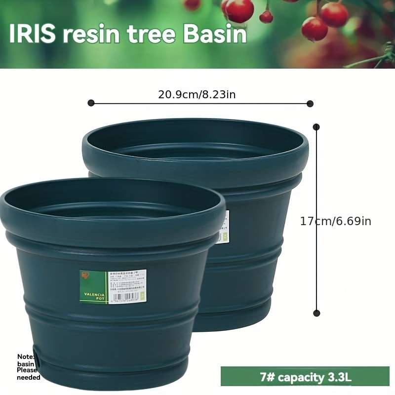 Flowerpotsize No  7 2Pcs Id20 83Cmcolor Green