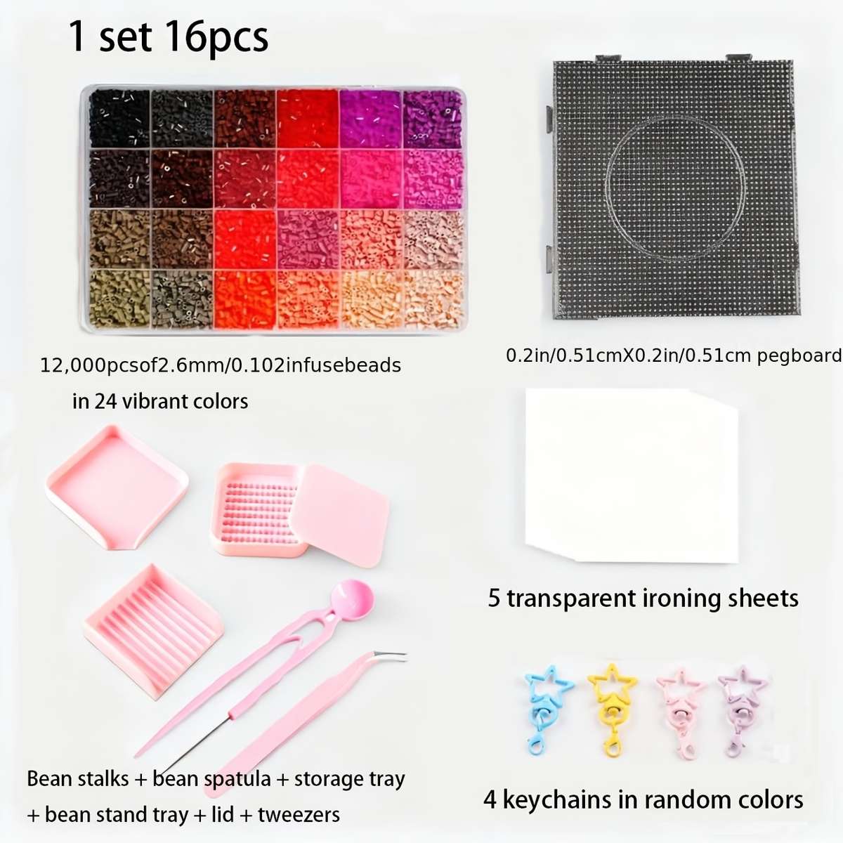 Perler Bead Set Color Series No. 2 16Pcs