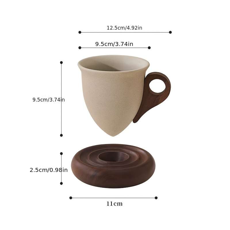 Water Cup Items One Set  Coffee Cup   Coaster