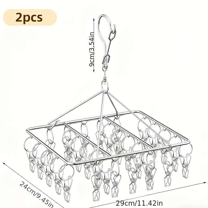 Clothes Rack 30 Clips Quantity 2Pcs