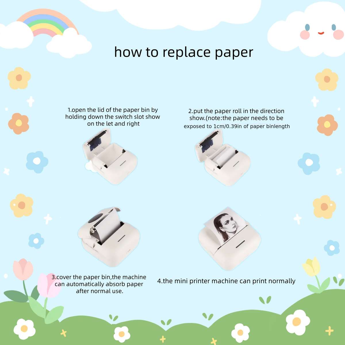 Printer Items Printer  5 Rolls Of Self Adhesive