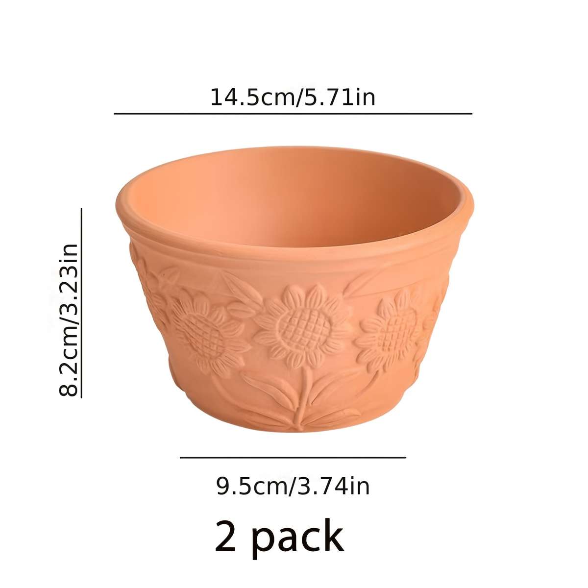 Flowerpot Quantity 2 Pack