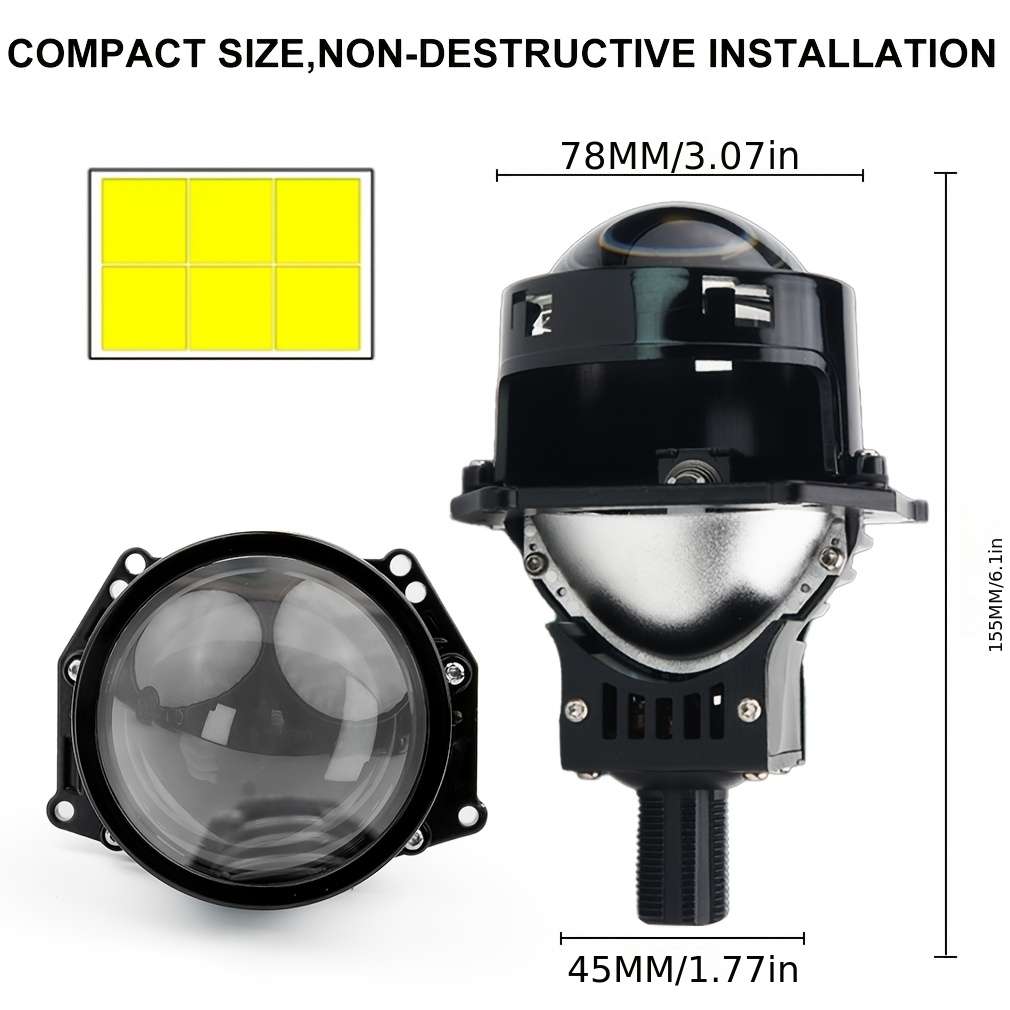 Car Lights Model 7.62Cm Nondestructive Install